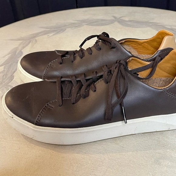 Olukai Lae’ahi Li ‘I’ll Waterproof Brown Leather Sneakers Size Men’s 8 - Picture 4 of 11